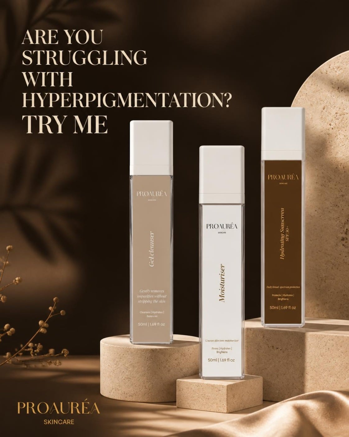 ProAuréa campaign: are you struggling with hyperpigmentation? Try me